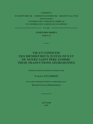 cover image of Vie et conduite des Bienheureux Justes-nus et de notre saint Pere Zosime